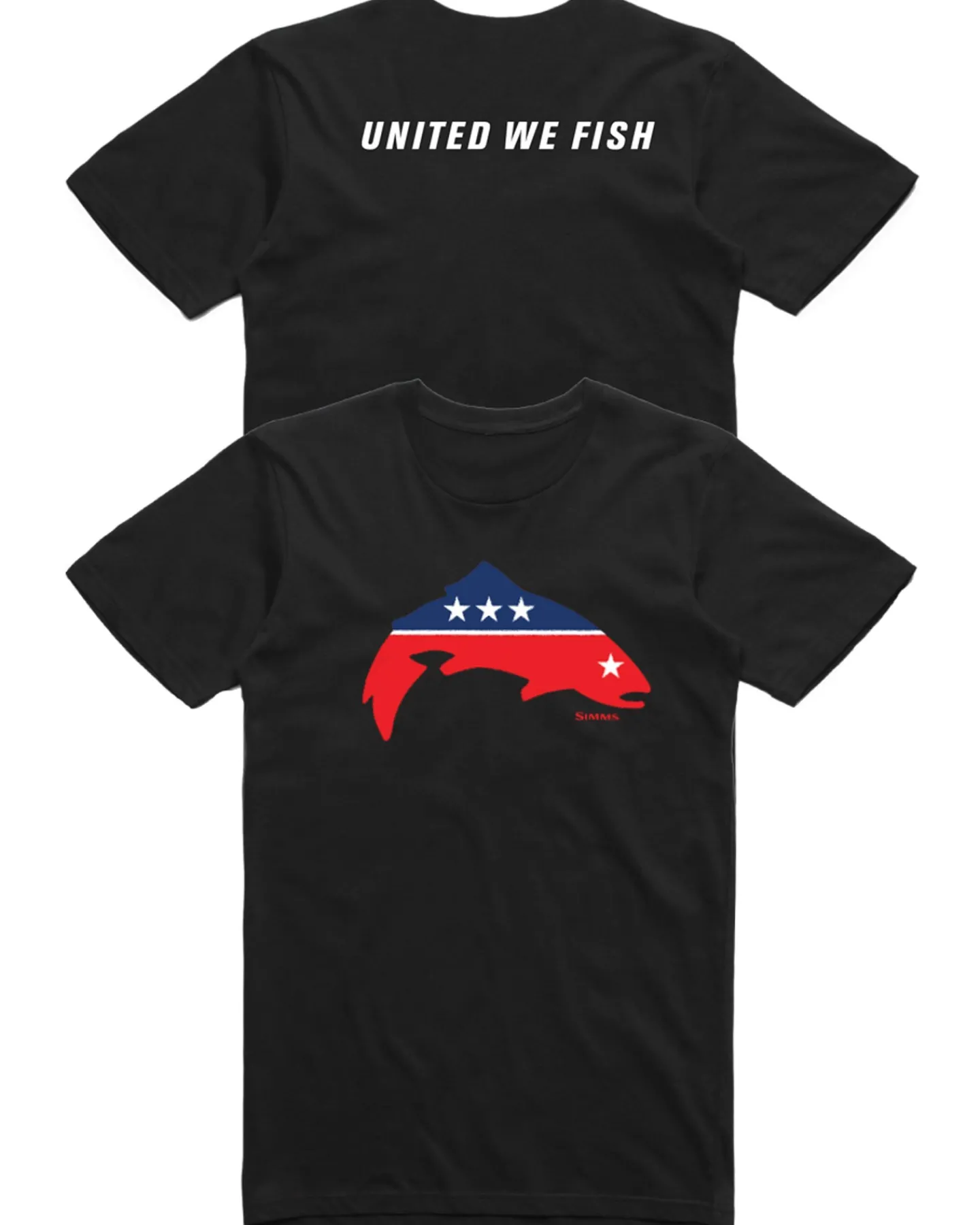 Outlet Simms Fishing Simms United We Fish T-Shirt Black