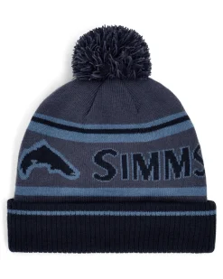 New Simms Fishing Tip-Up Pom Beanie