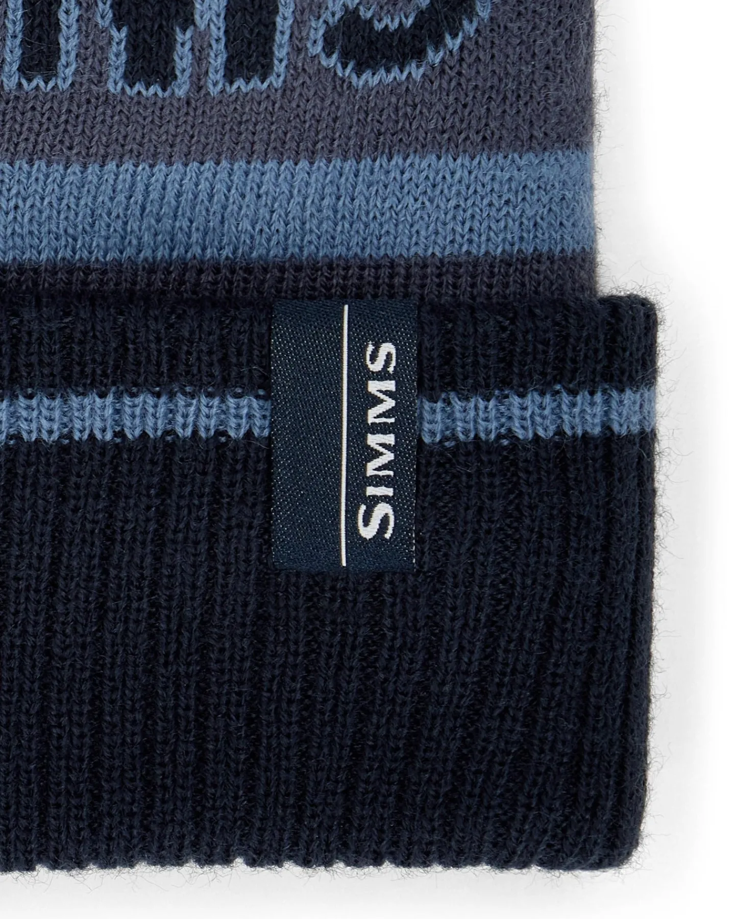 New Simms Fishing Tip-Up Pom Beanie