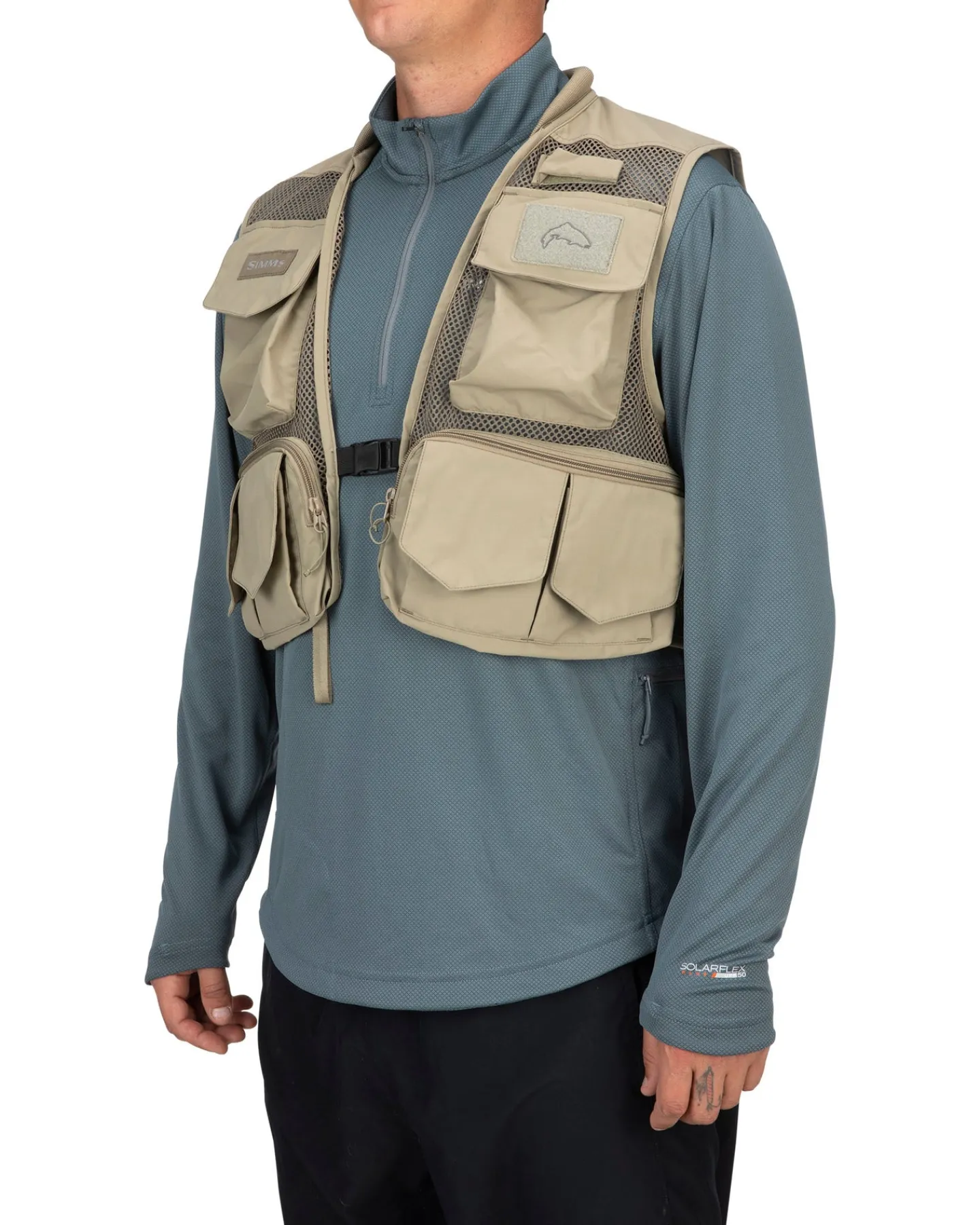 Sale Simms Fishing Tributary Fishing Vest Tan