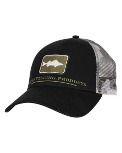 Sale Simms Fishing Walleye Icon Trucker Hat Woodland Camo Sandbar