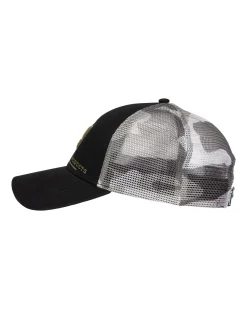 Sale Simms Fishing Walleye Icon Trucker Hat Woodland Camo Sandbar