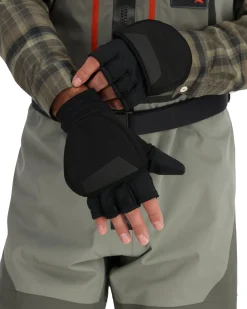 Simms Fishing WINDSTOPPER® Foldover Fishing Mitt Black