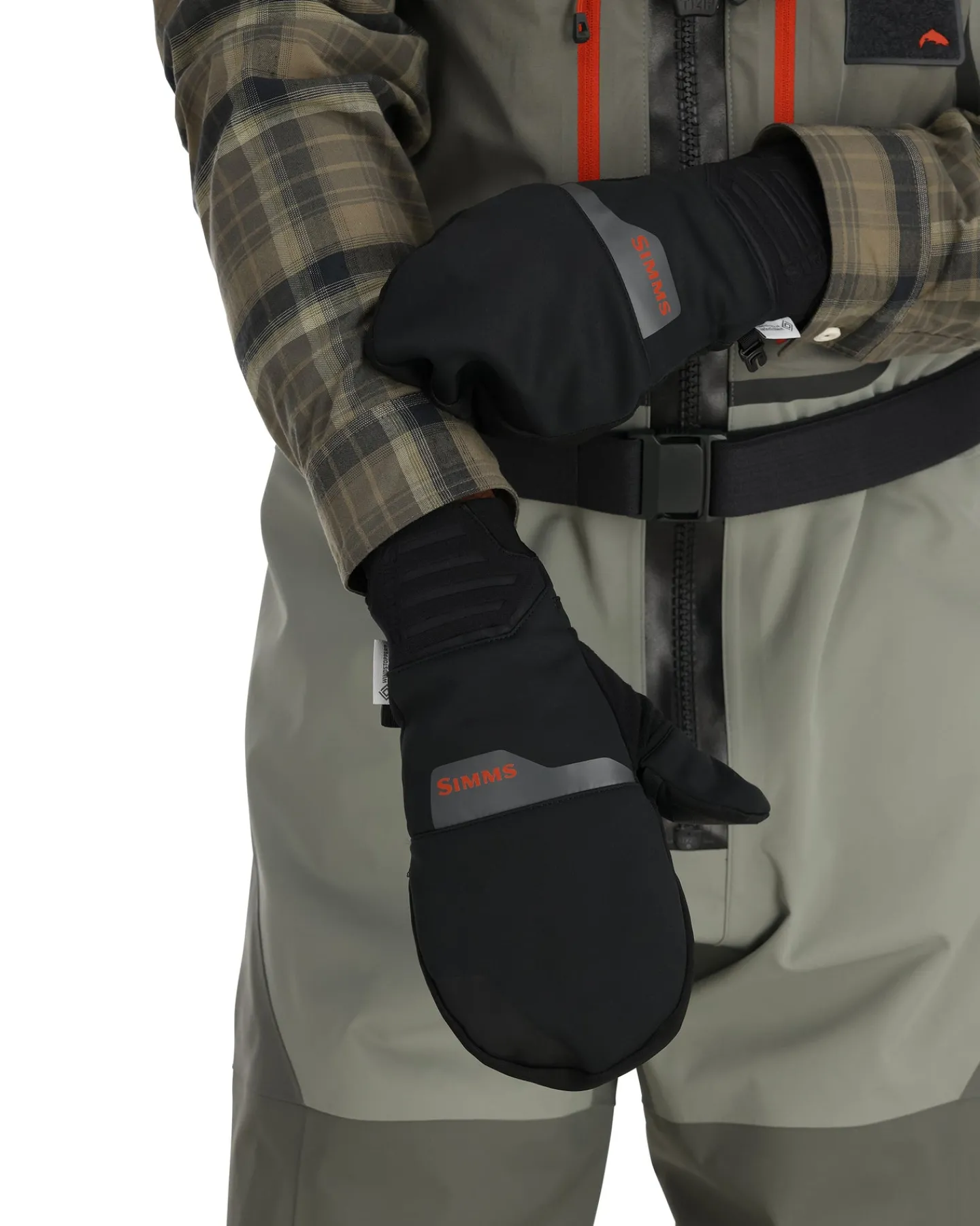 Simms Fishing WINDSTOPPER® Foldover Fishing Mitt Black