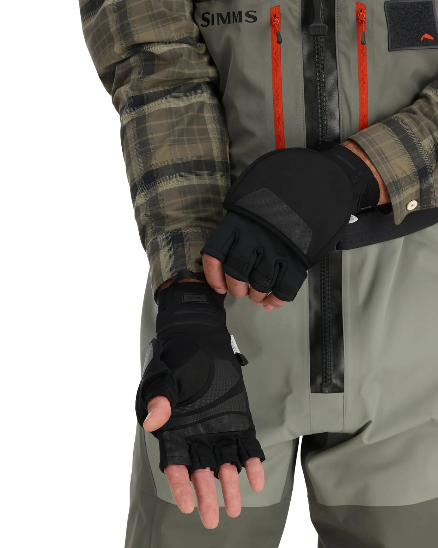 Simms Fishing WINDSTOPPER® Foldover Fishing Mitt Black