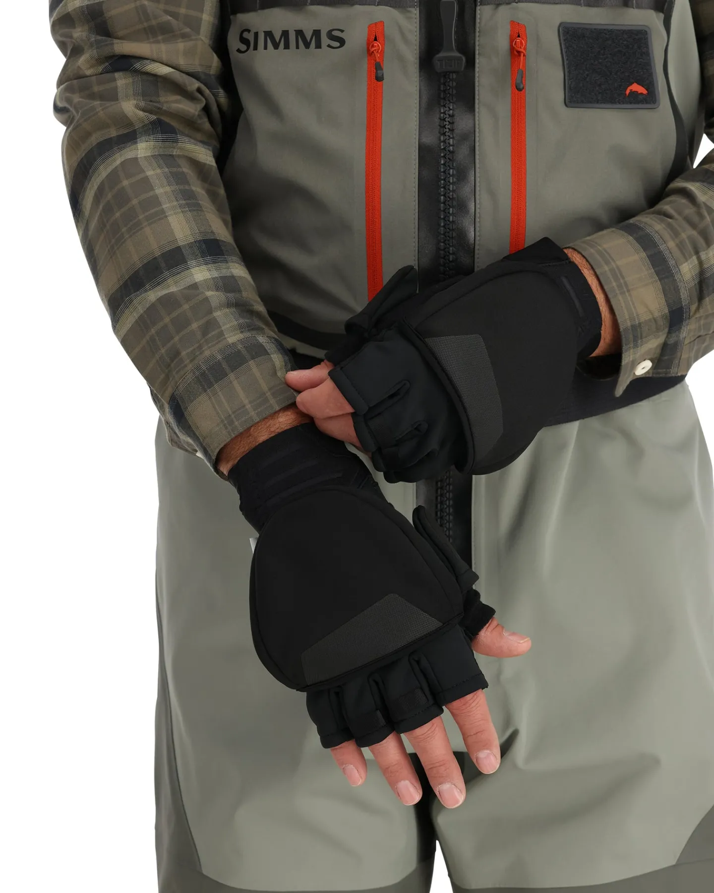 Simms Fishing WINDSTOPPER® Foldover Fishing Mitt Black