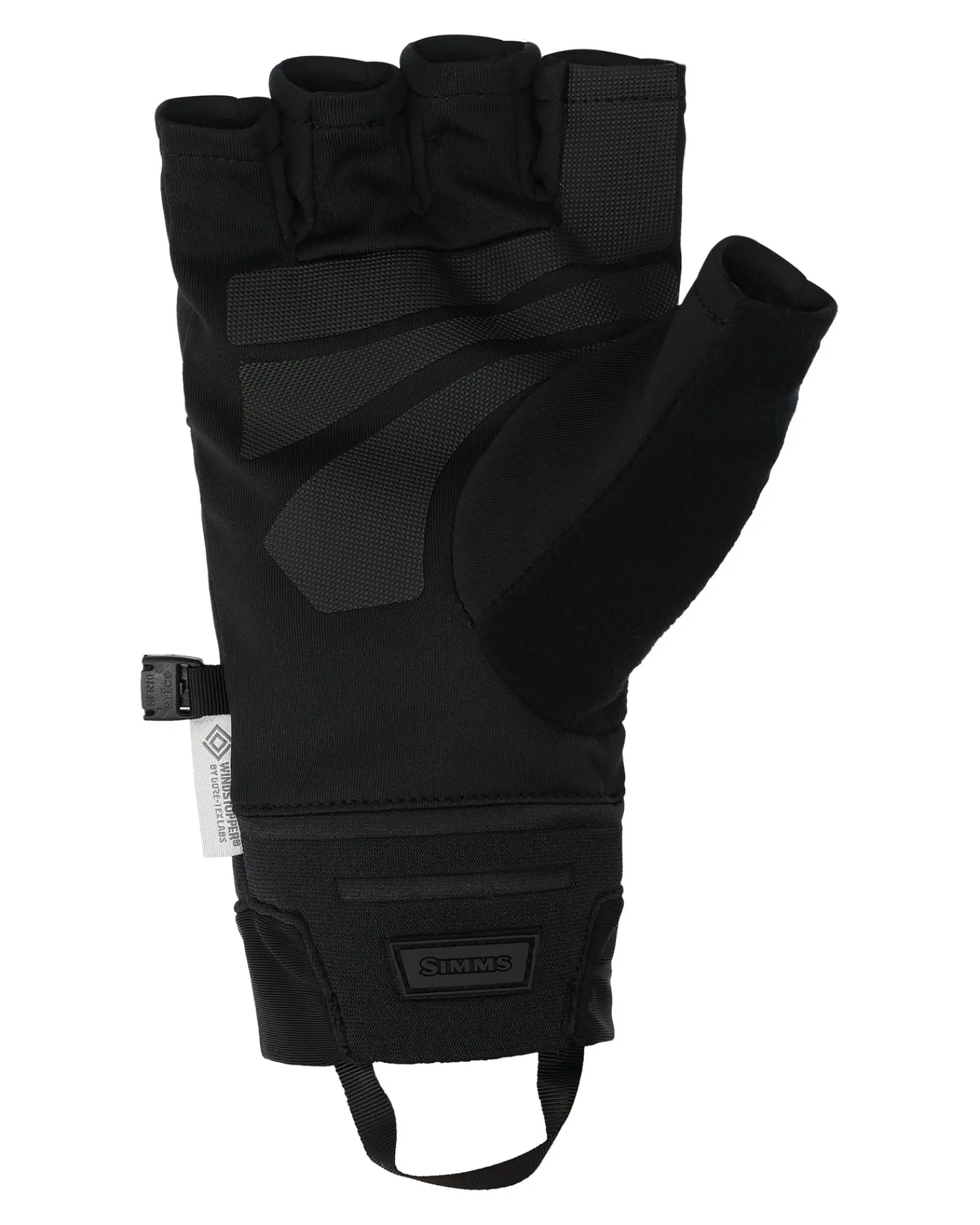 Sale Simms Fishing WINDSTOPPER® Half-Finger Fishing Glove Black