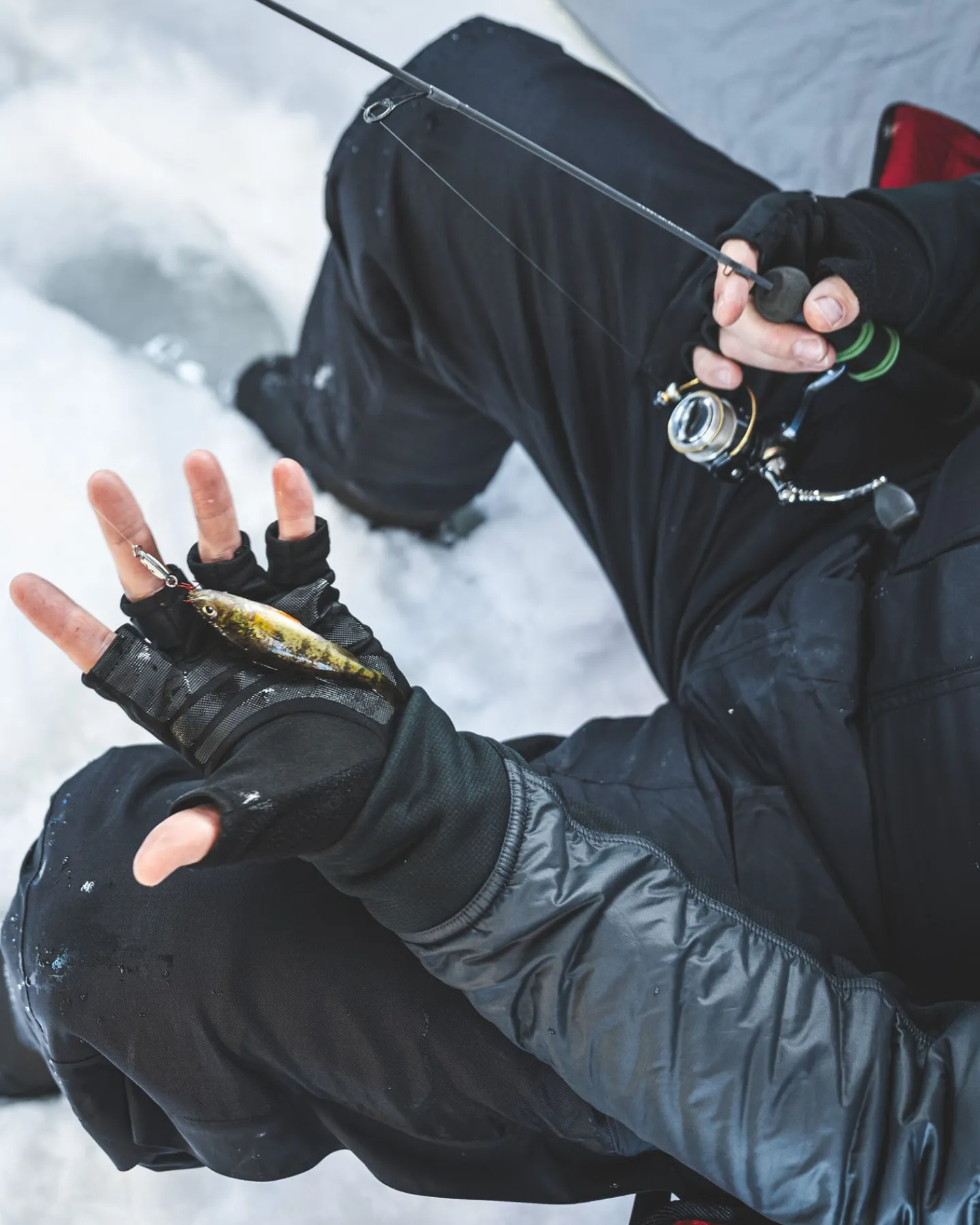 Sale Simms Fishing WINDSTOPPER® Half-Finger Fishing Glove Black