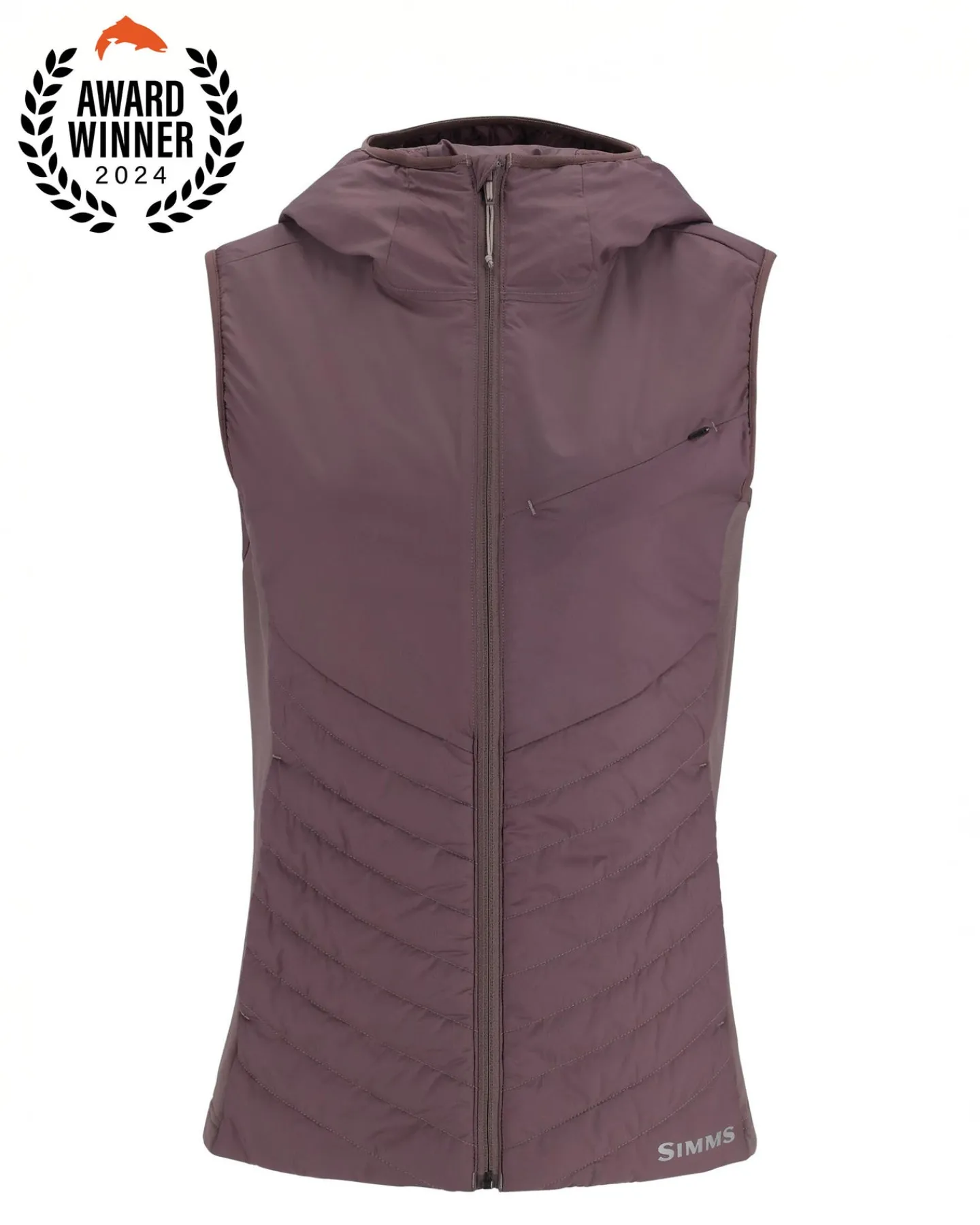 Best Simms Fishing Women's Fall Run Hybrid Hooded Vest