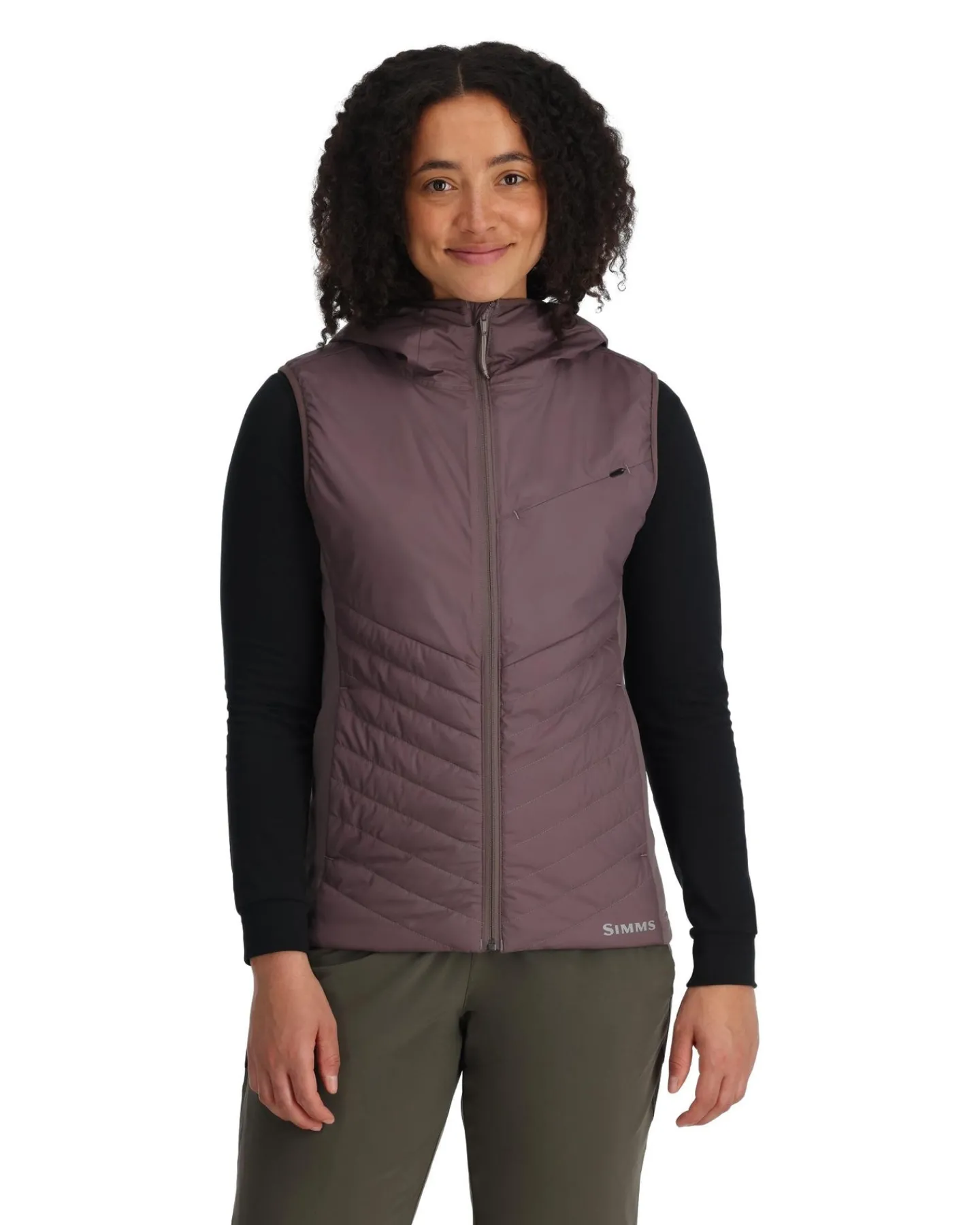 Best Simms Fishing Women's Fall Run Hybrid Hooded Vest
