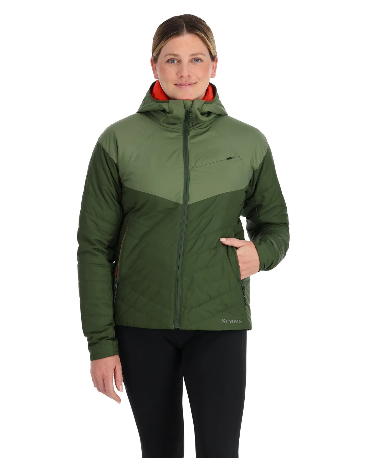 Outlet Simms Fishing Women's Fall Run Insulated Hoody Dark Clover/Riffle Green