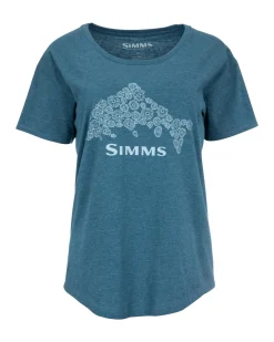 Outlet Simms Fishing Women's Floral Trout T-Shirt