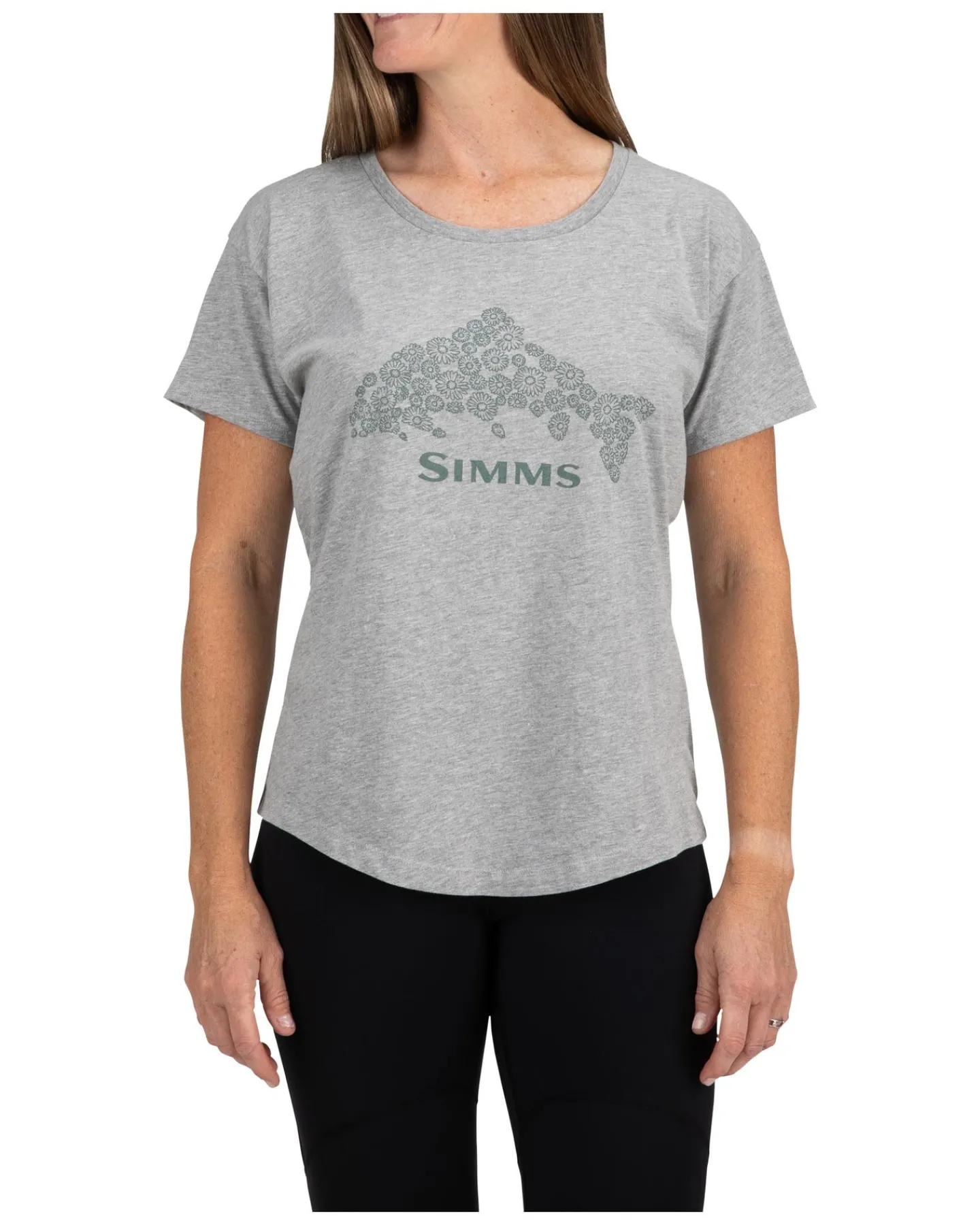 Outlet Simms Fishing Women's Floral Trout T-Shirt