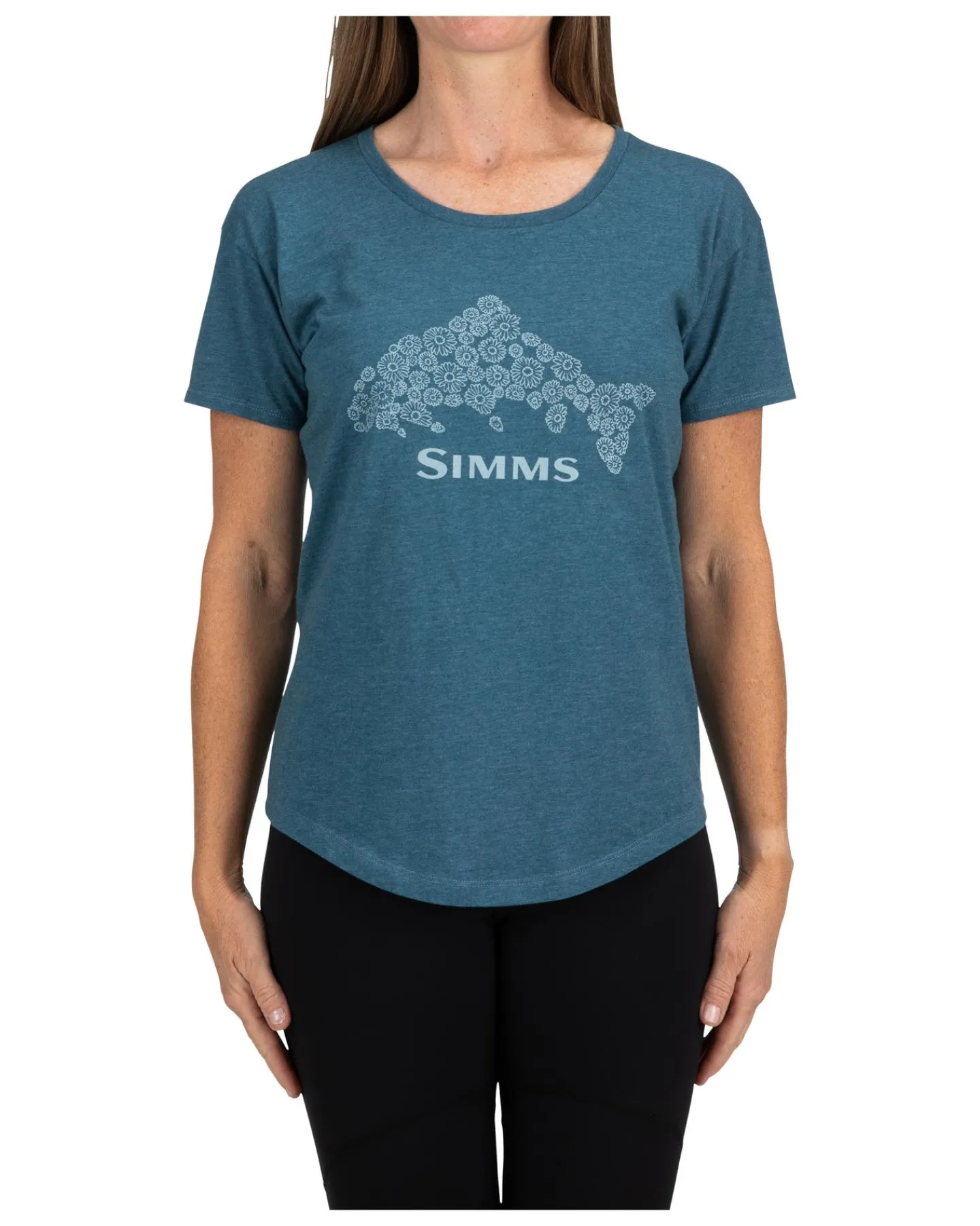 Outlet Simms Fishing Women's Floral Trout T-Shirt