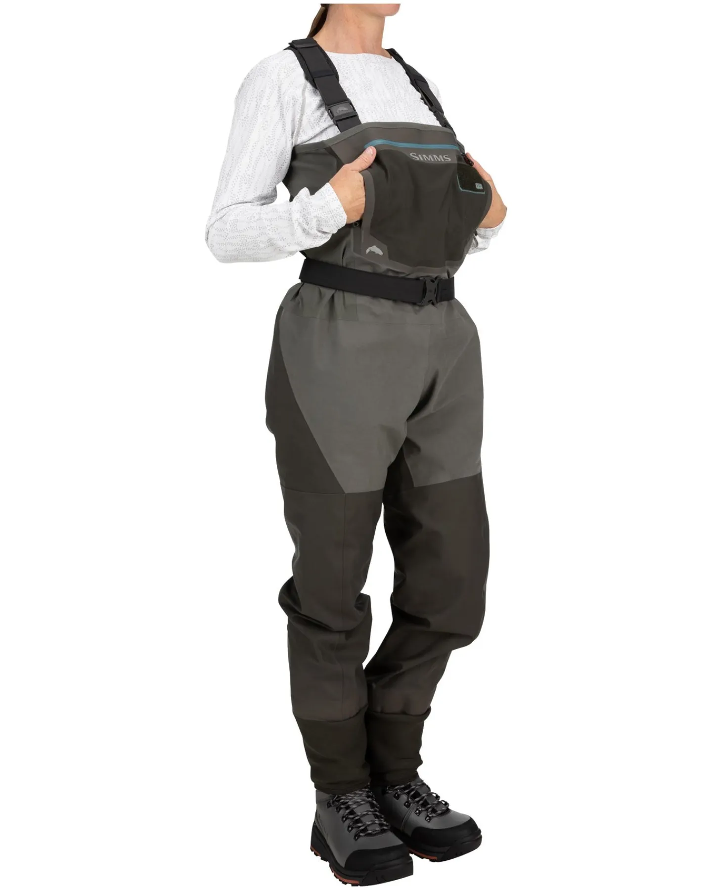 Simms Fishing Women's G3 Guide Stockingfoot Gunmetal