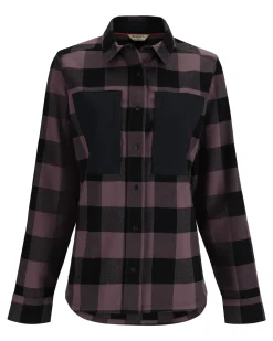 Best Simms Fishing Women's Guide Flannel 2024 Grayling Buffalo Check