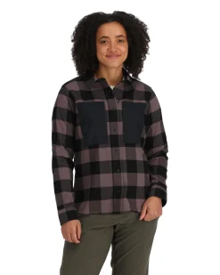Best Simms Fishing Women's Guide Flannel 2024 Grayling Buffalo Check