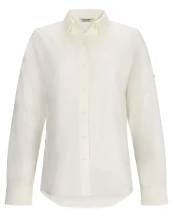 New Simms Fishing Women's Isle Shirt White