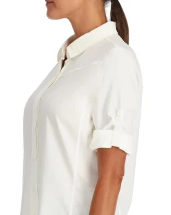 New Simms Fishing Women's Isle Shirt White