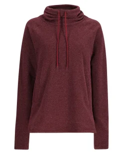New Simms Fishing Women's Rivershed Sweater Mulberry Heather