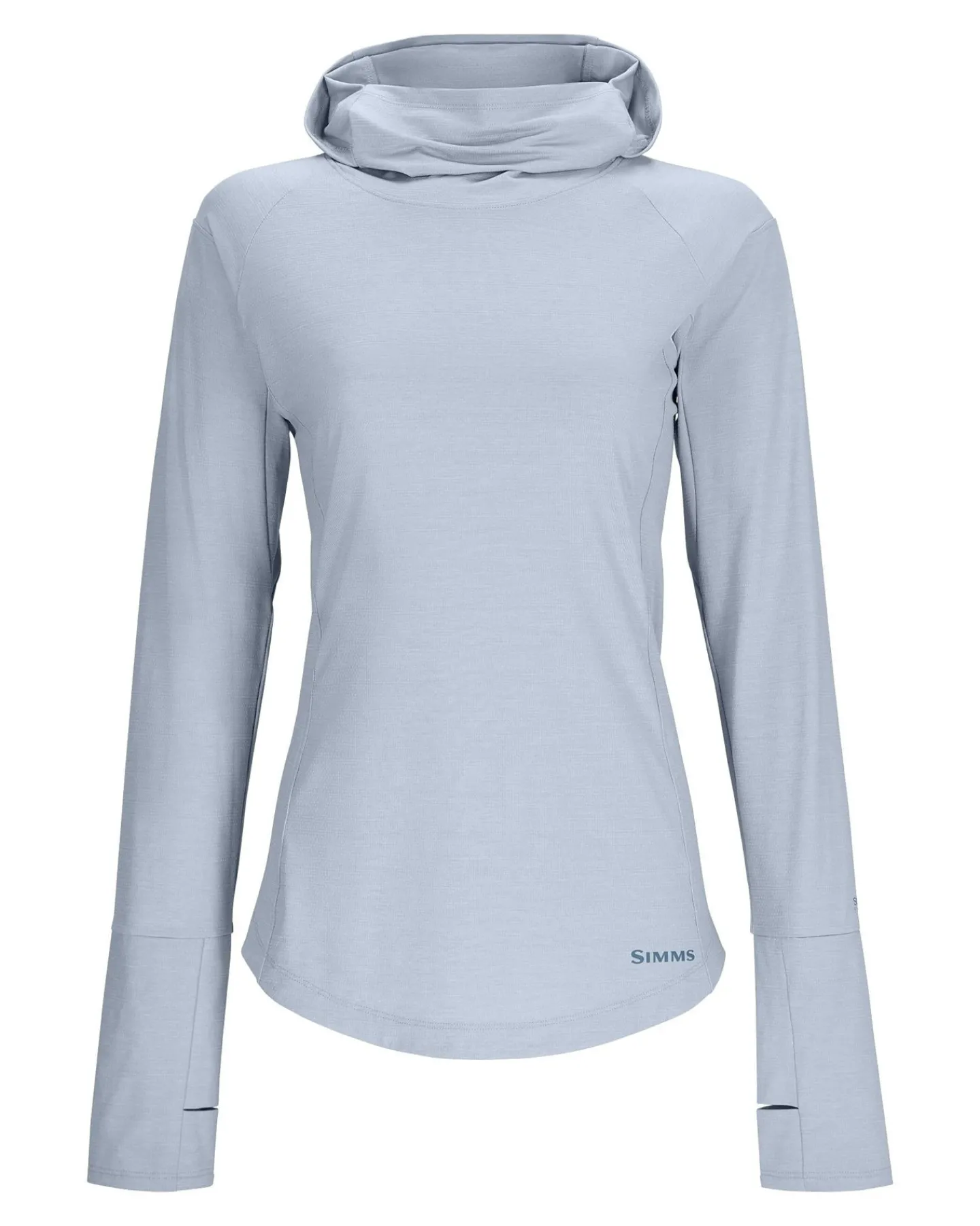 Discount Simms Fishing Women's SolarFlex® Cooling Hoody 2024 Steel Blue