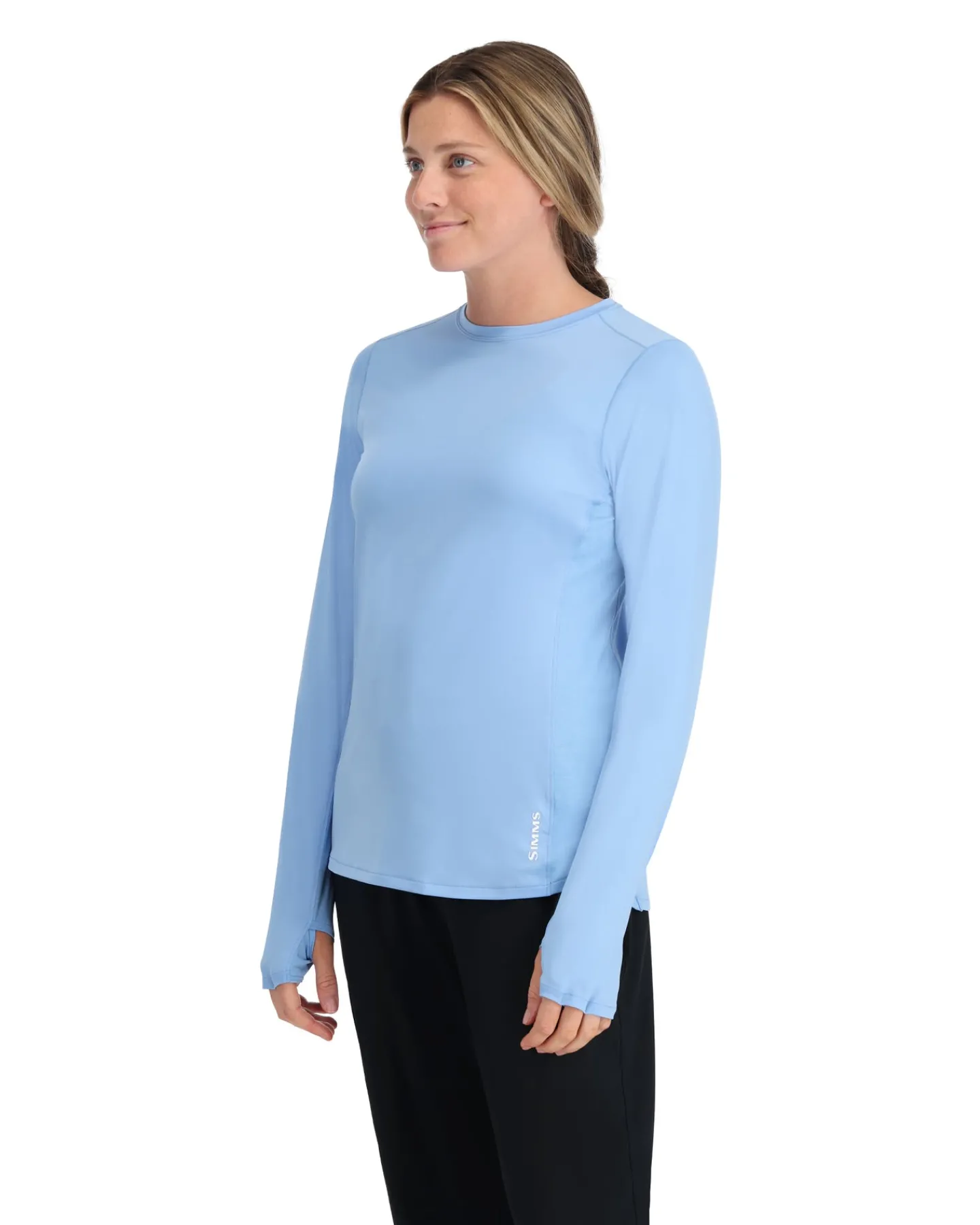 Discount Simms Fishing Women's SolarFlex® Crew Cornflower