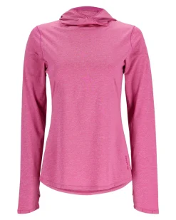 Best Simms Fishing Women's SolarFlex® Hoody Fuchsia Heather