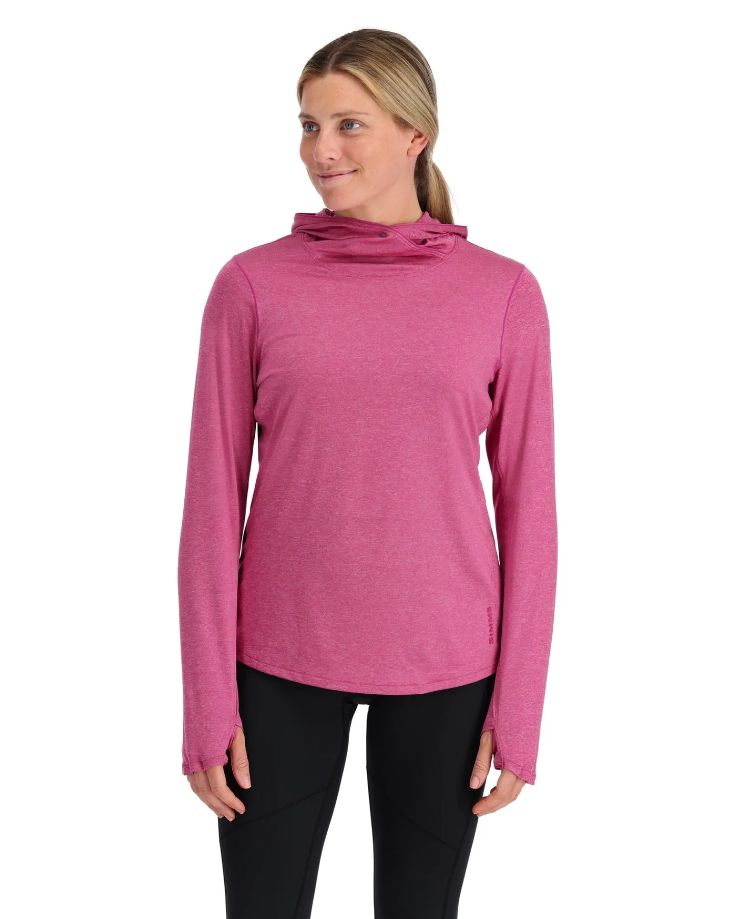 Best Simms Fishing Women's SolarFlex® Hoody Fuchsia Heather