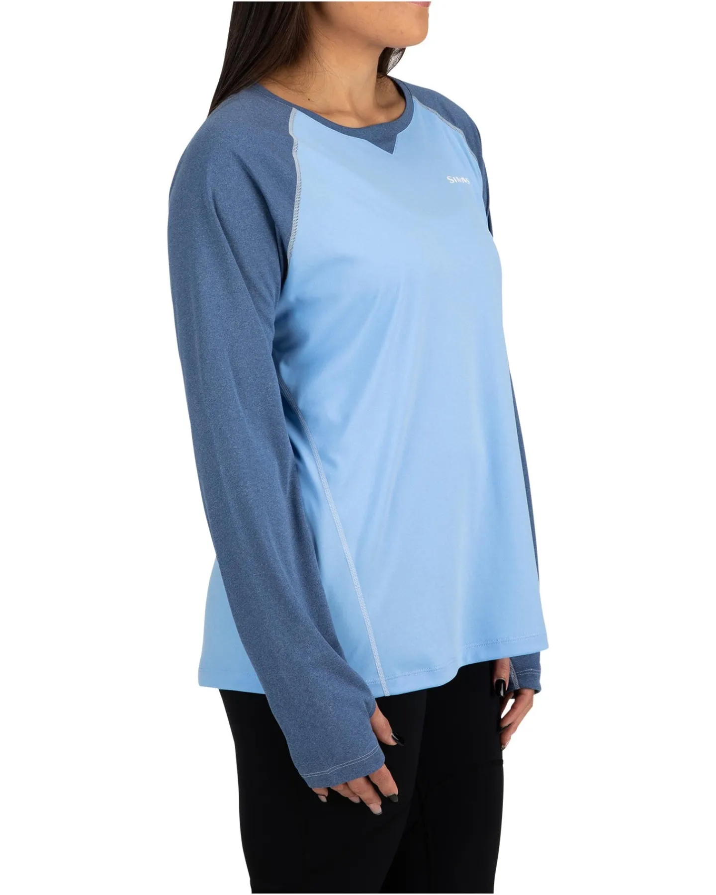 Outlet Simms Fishing Women's Sun Shirt Cornflower Heather