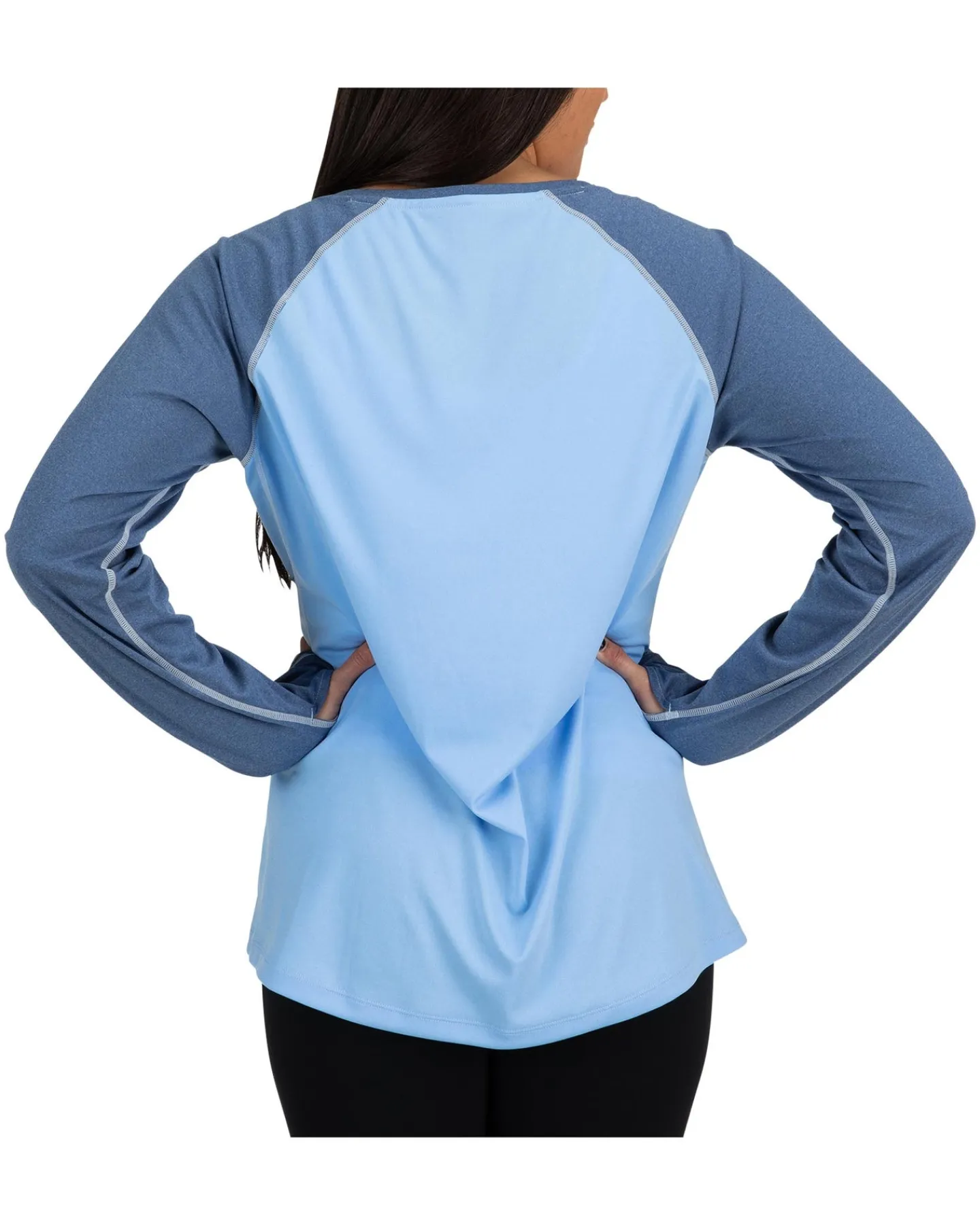 Outlet Simms Fishing Women's Sun Shirt Cornflower Heather