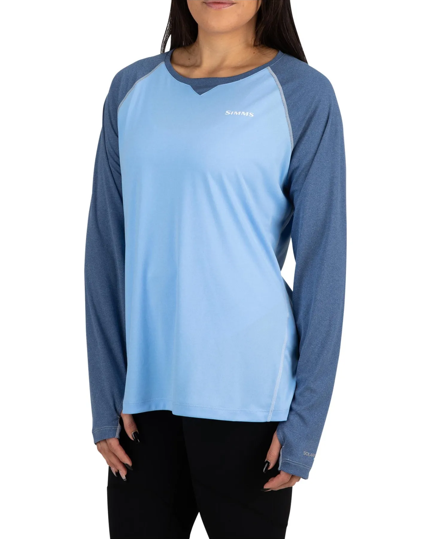 Outlet Simms Fishing Women's Sun Shirt Cornflower Heather