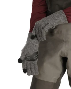 Outlet Simms Fishing Wool Full Finger Glove Steel