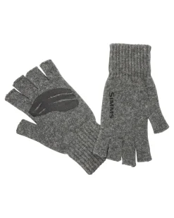 Discount Simms Fishing Wool Half-Finger Glove Steel
