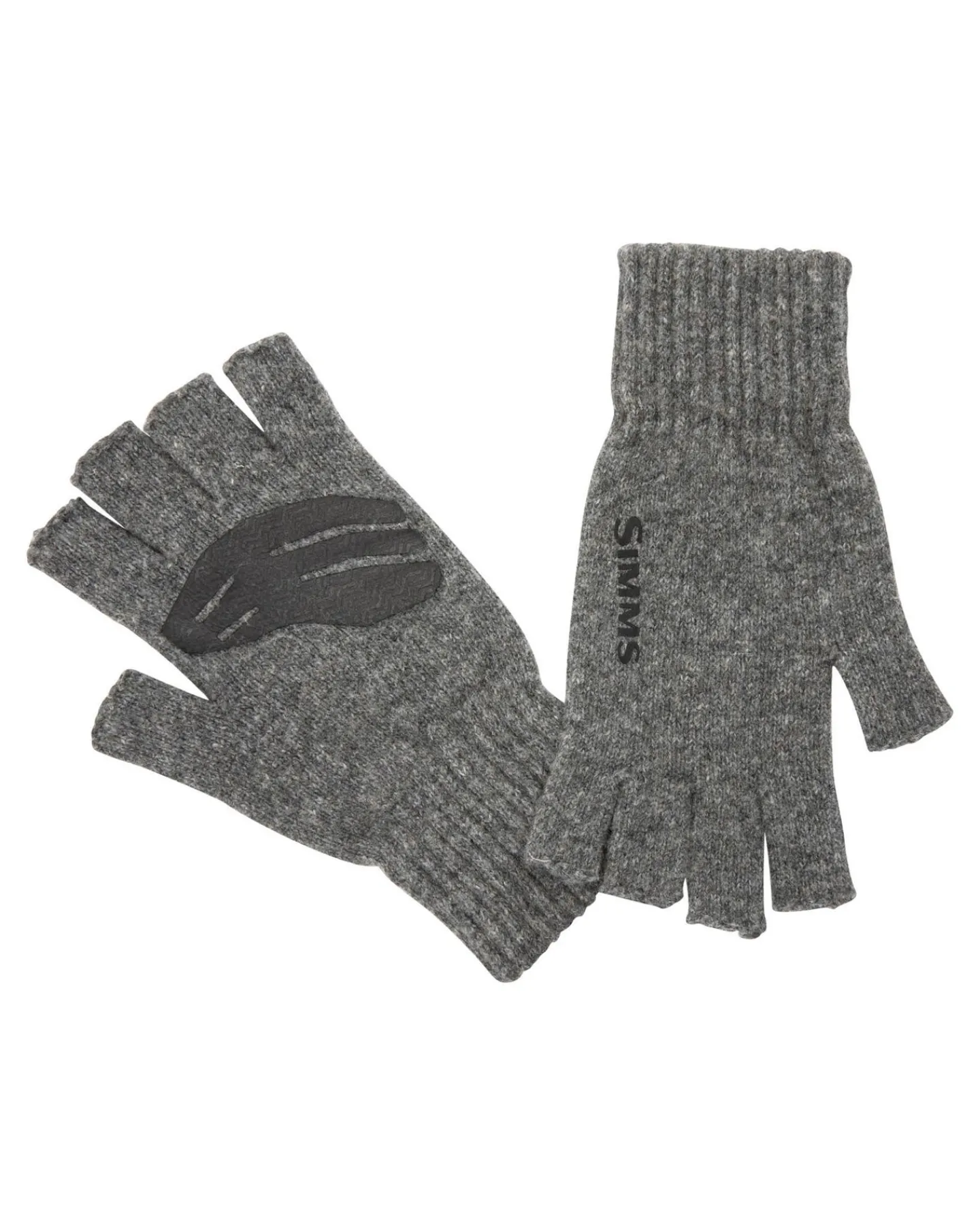 Discount Simms Fishing Wool Half-Finger Glove Steel