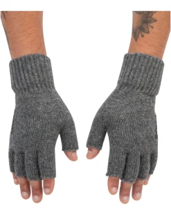 Discount Simms Fishing Wool Half-Finger Glove Steel